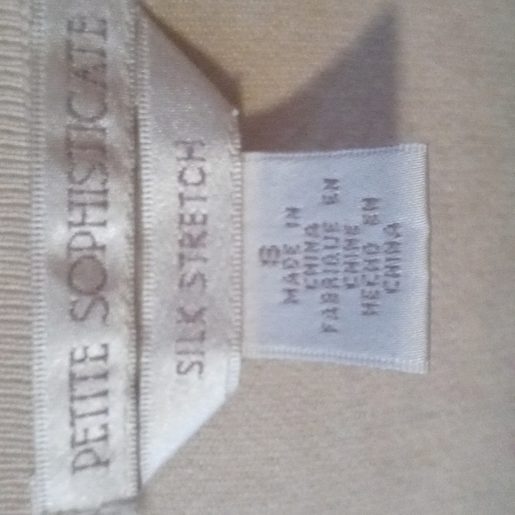 Petite sophisticate 75% silk stretch sweater cardigan size small - Picture 3 of 10